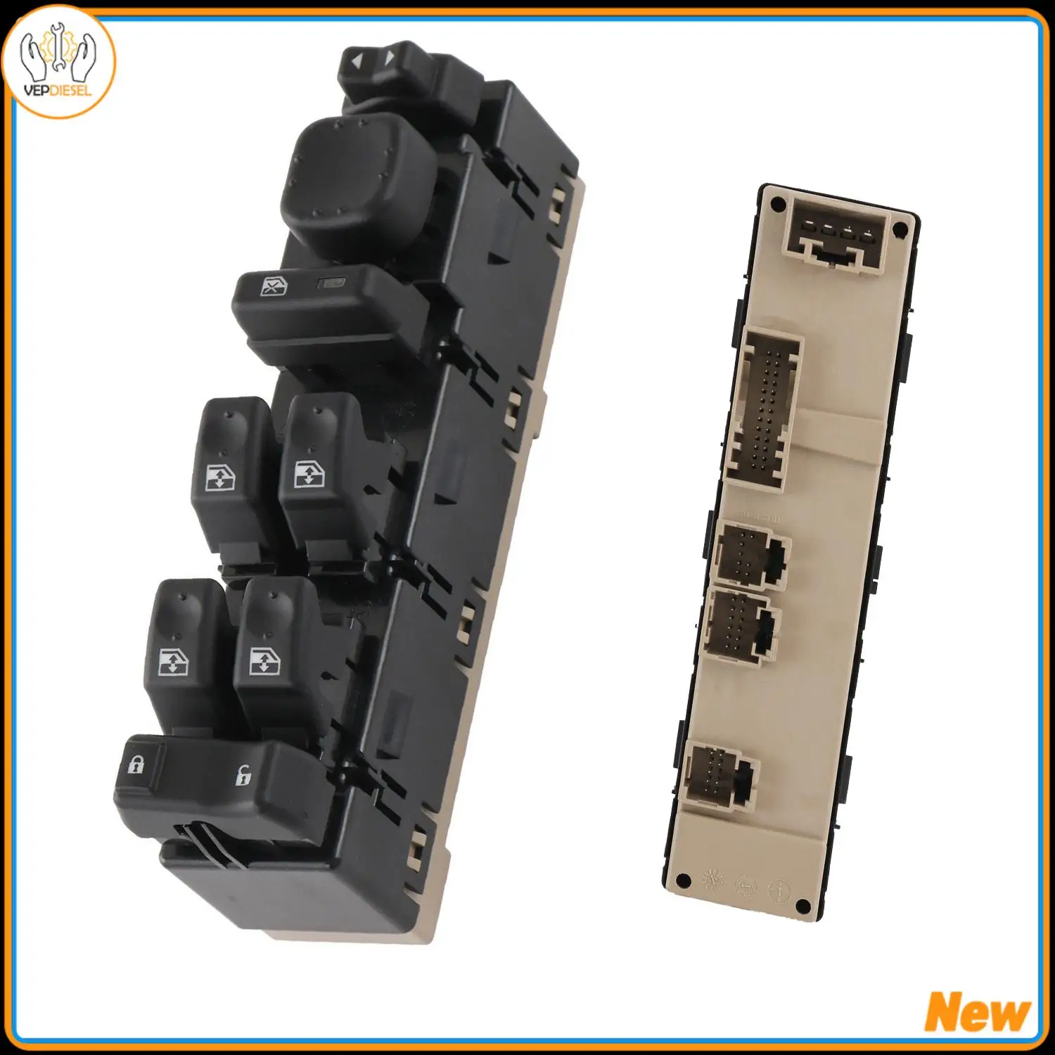 

1pc Front Driver Door Window Control Switch 15883323 For GMC Sierra 1500 2003-2007 15112974 10398568 15109670 15125145 15181220