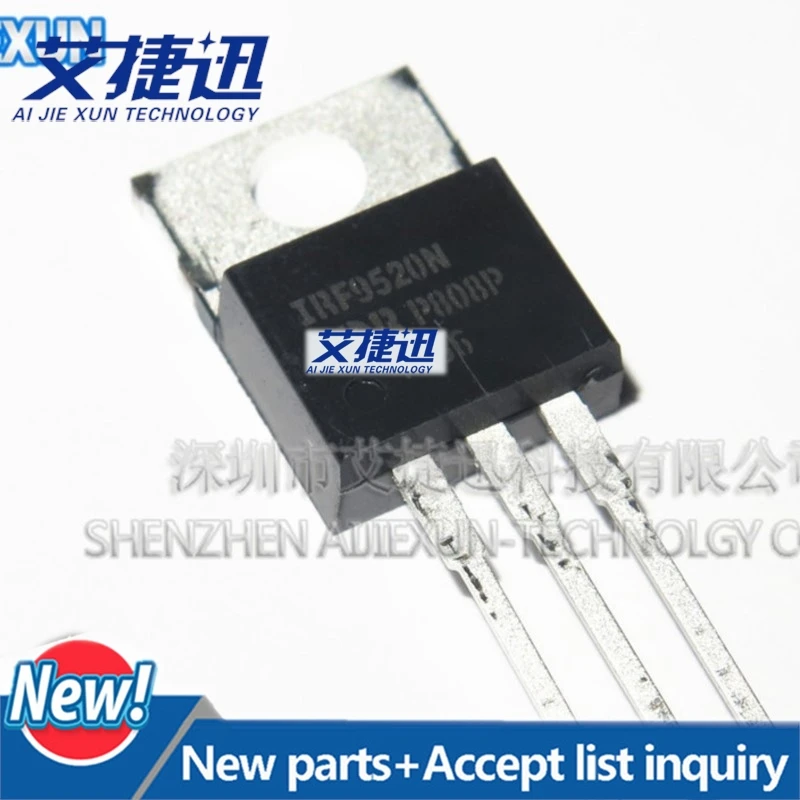 10Pcs IRF9520NPBF IRF9520N TO-220 HEXFET POWER MOSFET in stock 100%New and original