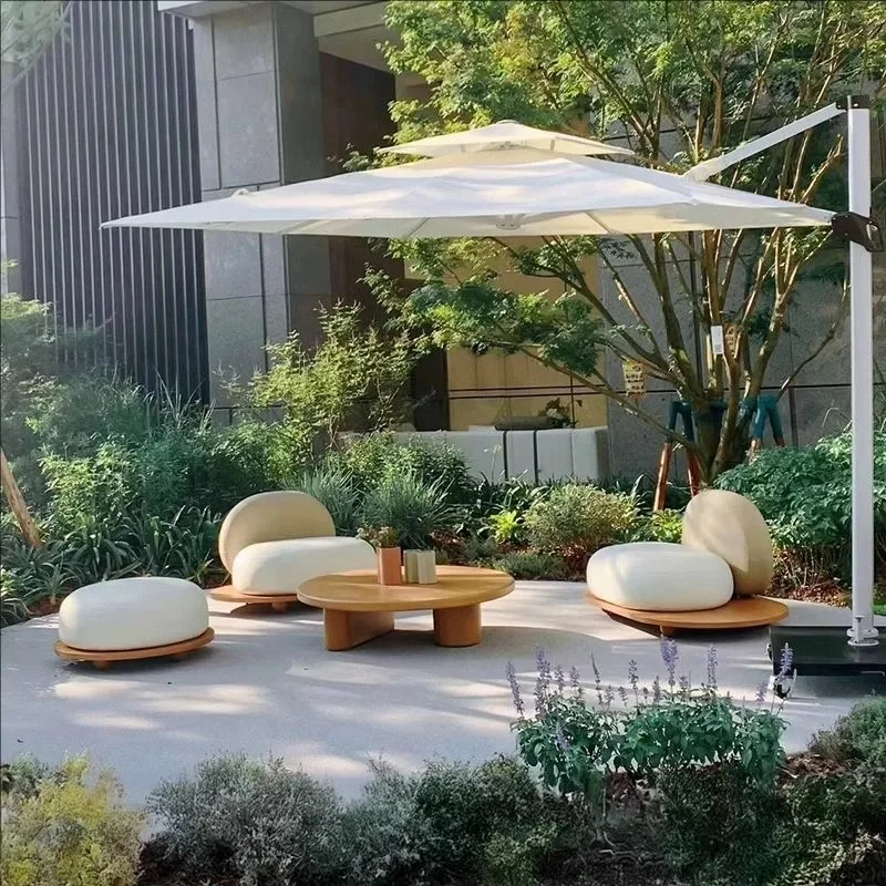 

！@Outdoor Sofa Set Nordic Design Patio Courtyard Garden Aluminum Alloy Leisure Cloud Lounge Chair Combination