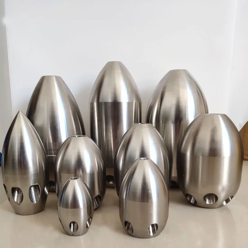 Water Mouse High Pressure Nozzle Stainless Steel Ceramic Tip Sewer Dredging Drain Pipe Cleaning Truck Spare Accessories Tools