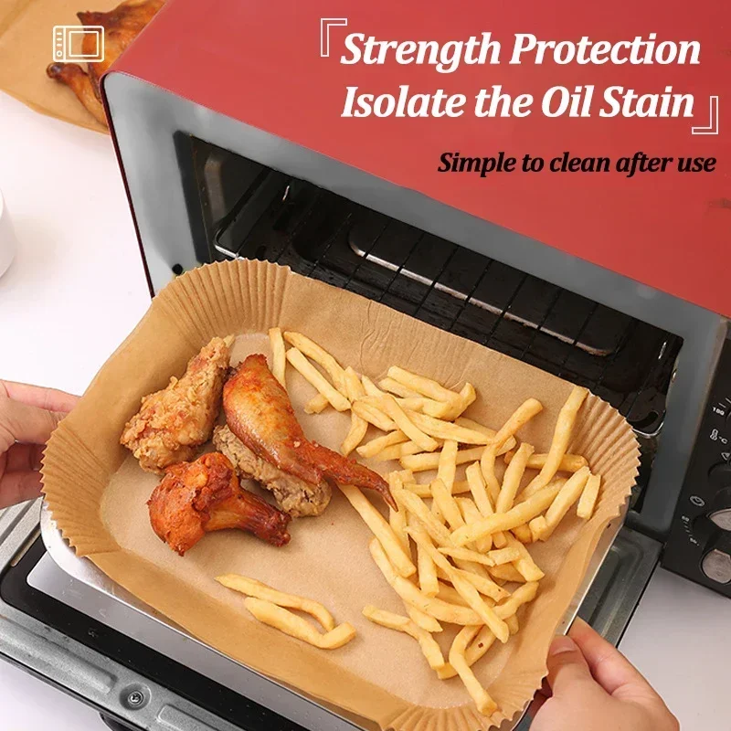 Disposable Air Fryer กระดาษ Non-Stick KITCHEN Baking Airfryer MAT Oilproof Micro-Wave บาร์บีคิว Pad กระดาษอบอุปกรณ์เสริม