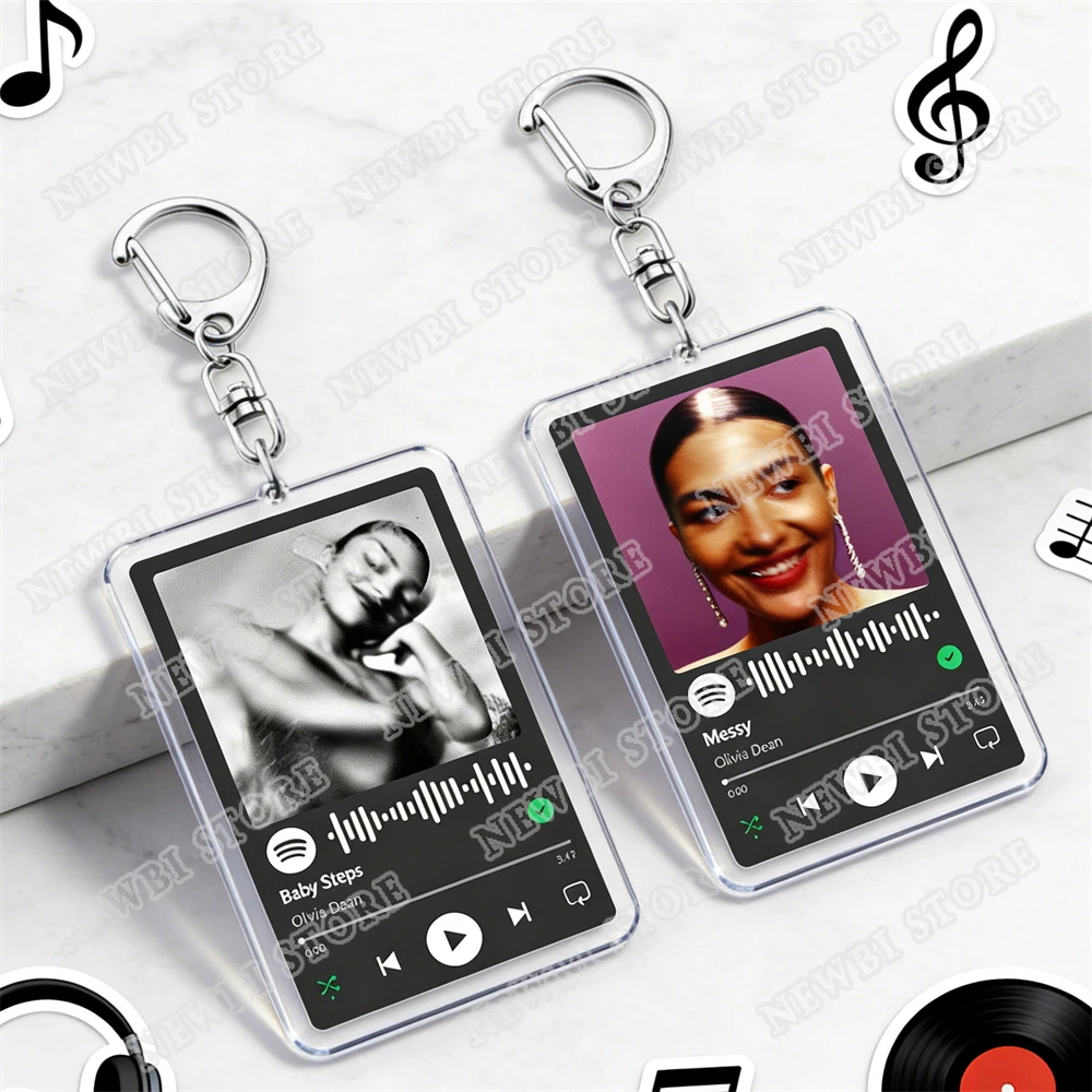 Hot United Kingdom Singer Music Keychains for Women Accessories Bag Man I Need Messy Dive Artist Song Keying Jewelry Fans Gifts