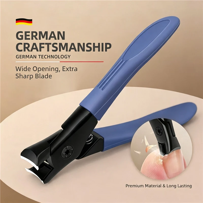Professional Anti-Splash Nail Clippers Single Nail Clipper Thick Hard Special Nail Trimmer Large Size Household Thick Nails