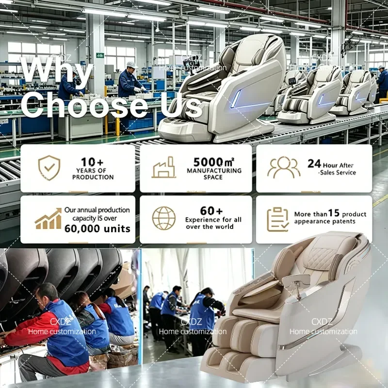 Luxury Intelligent Massage Chair Home Business Zero Gravity Shiatsu Relaxing Seat
