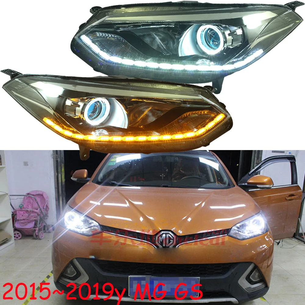 car bumper headlamp for MG GS headlight with projector lens 2015~2019y car accessories head lamp MG GS fog lamp