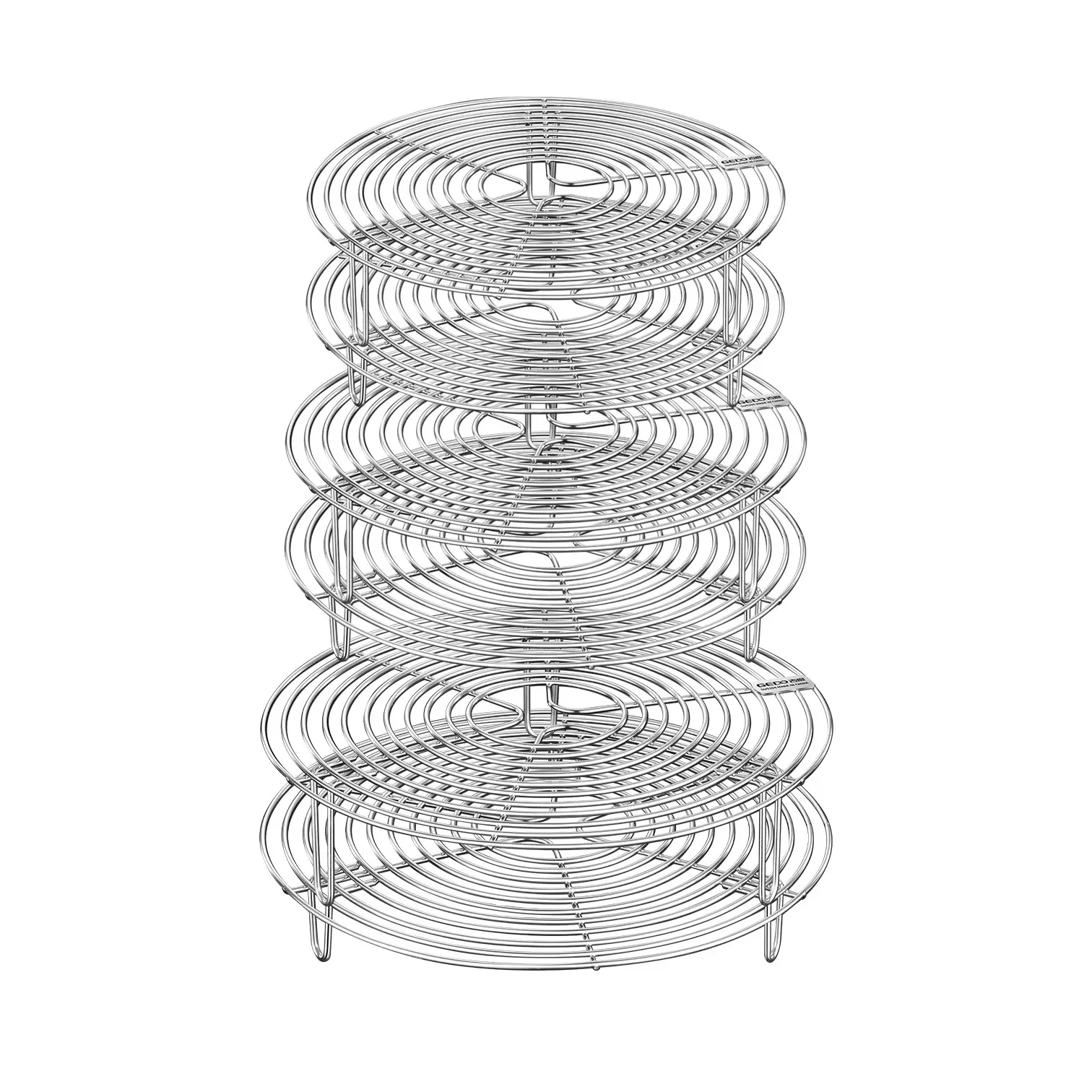 LFGB Certification Pure 304 Stainless Steel Kitchen Steaming Rack Ultra Durable Table Pot Holder Steaming Tool for Breakfast