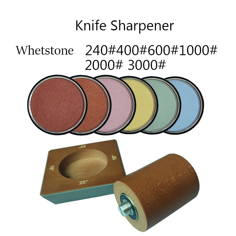Rollmesser-Schärfset zum Schärfen gerader Rollenmesser mit Industrie-Diamanten, Kochmesser-Set
