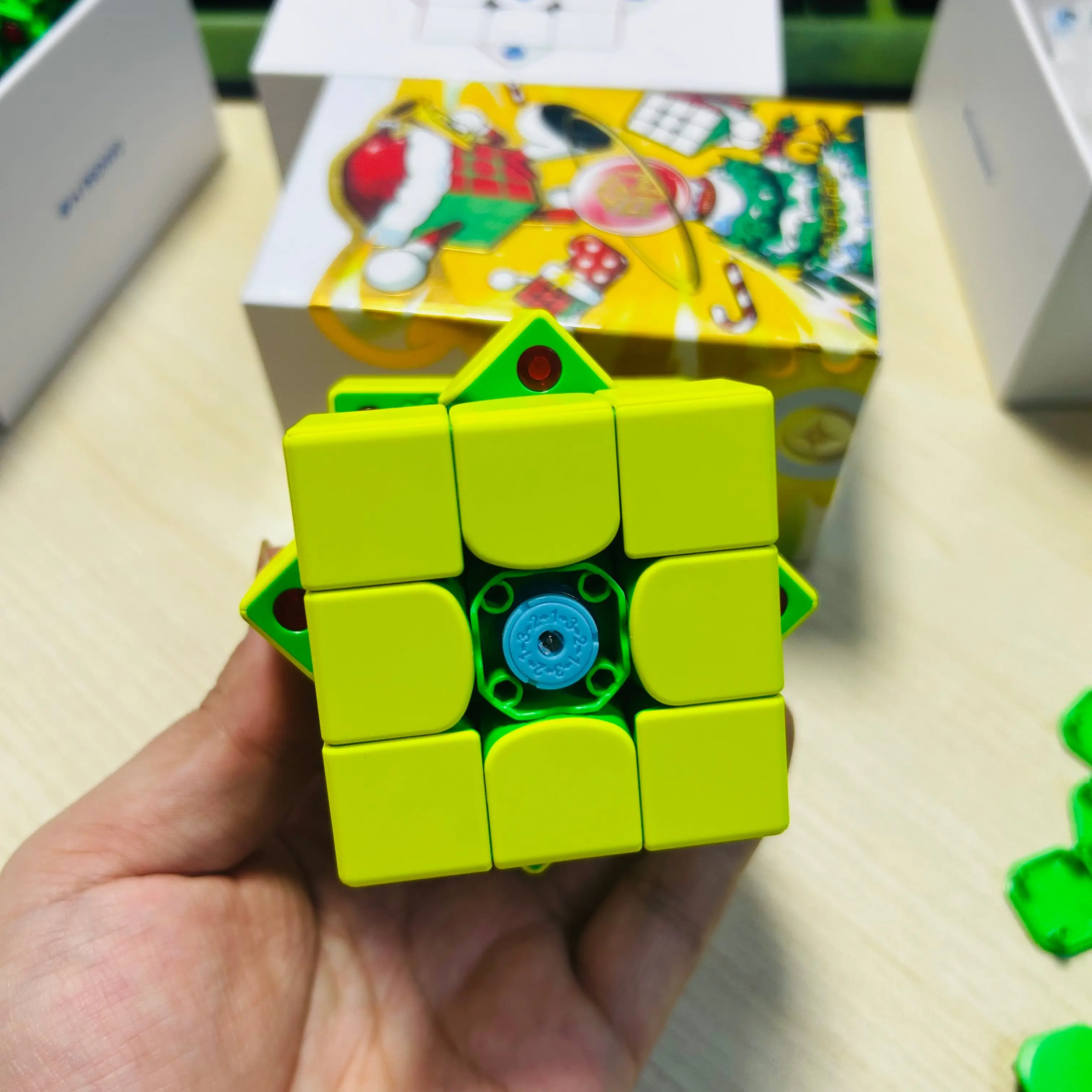 Bricolage GAN 356ME 2025 édition de noël Gan Cube 3x3 Cube de vitesse magique magnétique