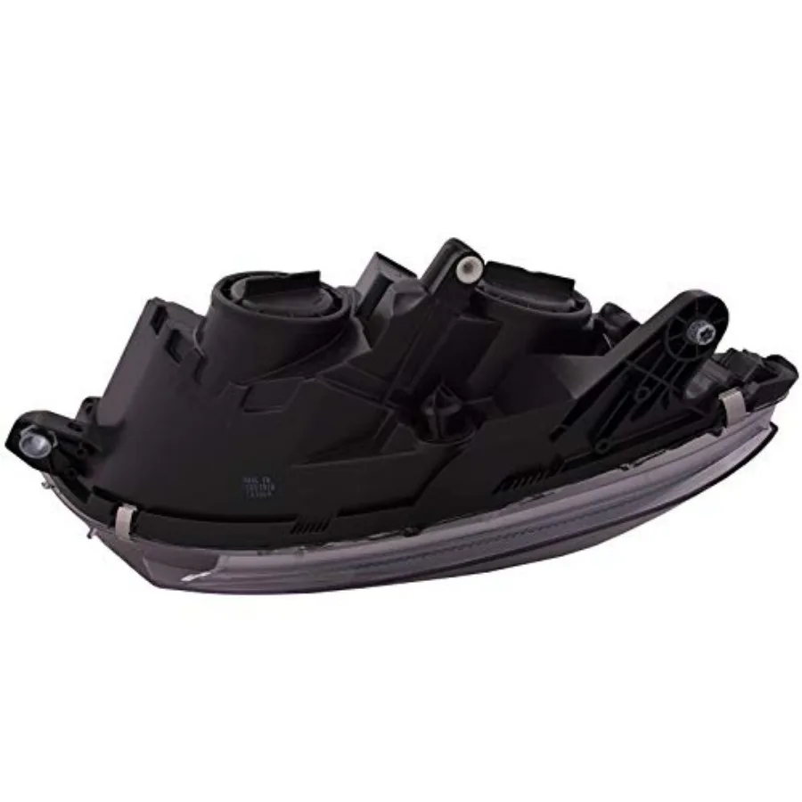 Scheinwerfer-Set, schwarzes Halogengehäuse mit klarem Linsenpaar, kompatibel mit Mercedes C-Klasse 2008–2011