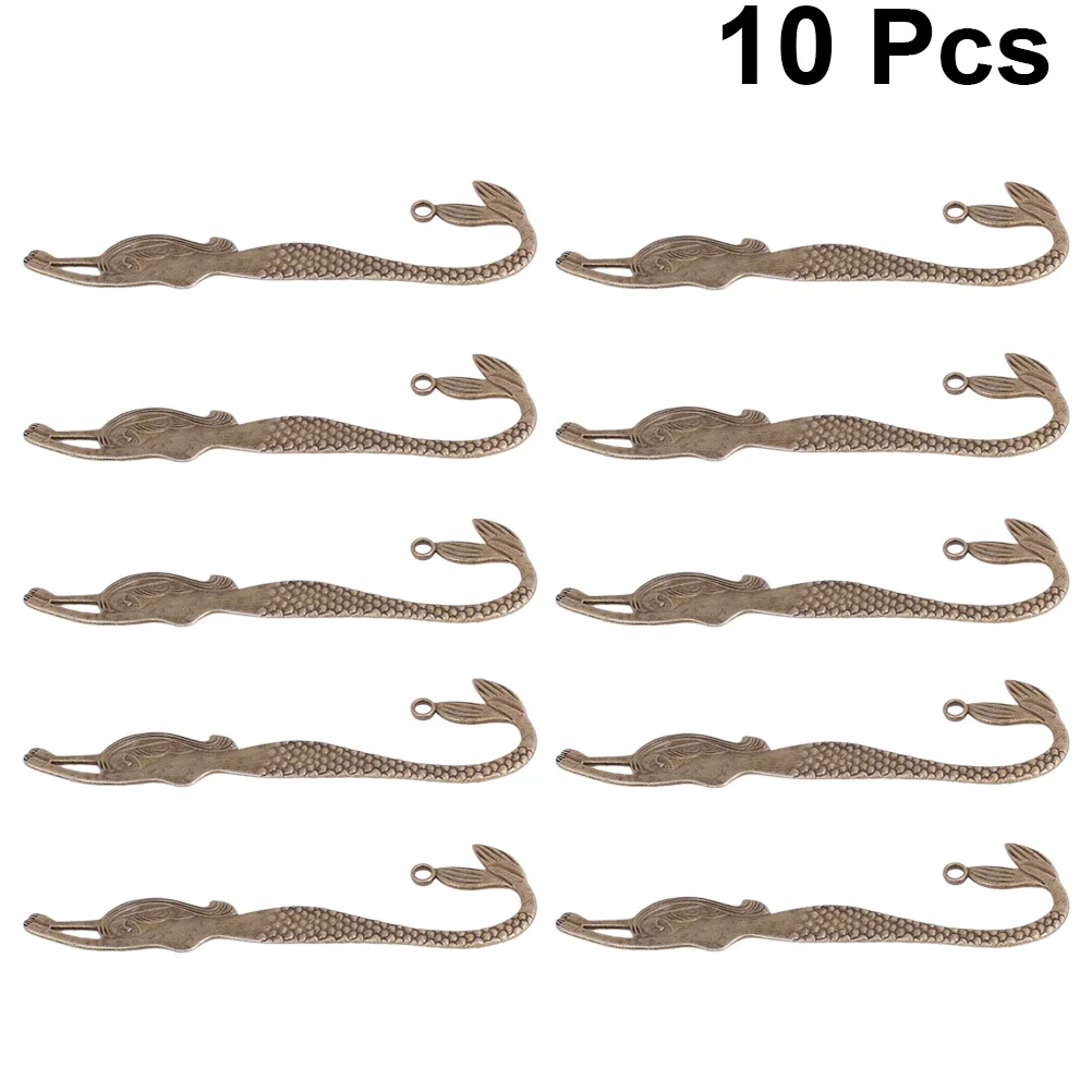 

10Pcs Alloy Mermaid Pendant Charms DIY Jewelry Making Accessories Necklace Bracelet Earrings Keychain Scrapbooking Gift