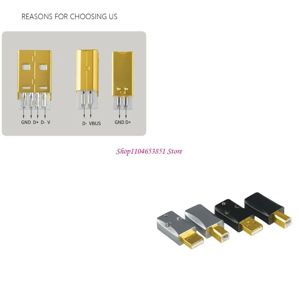 Plug 2.0 USB fai da te 2.0 A B RINE DATI DECODERS DATI DECODERS DATI CONNESSIONE DATI ESTENTER ACCS