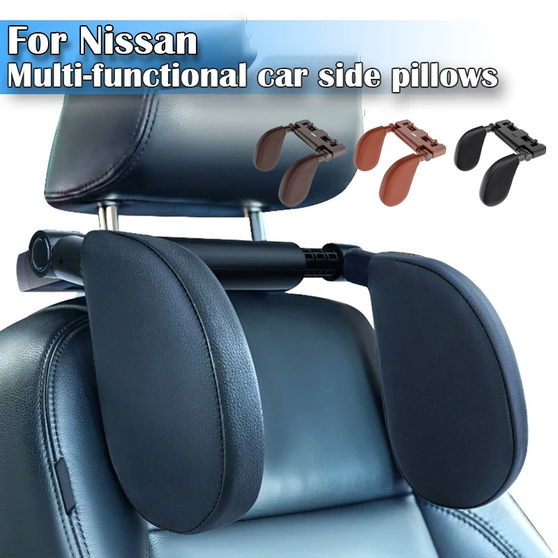 

Universal 180° Cervical Pillow with Side Pad Cloth Neck Pillow Car For Nissan Qashqai J10 J11 J12 Xtrail T30 T32 Patrol Y61 Y62