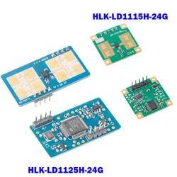 Modulo di movimento di rilevamento del sensore Radar a microonde 24G comunicazione seriale TTL HLK-LD1155H-24G LD1125H sensore di presenza umana 24GHz