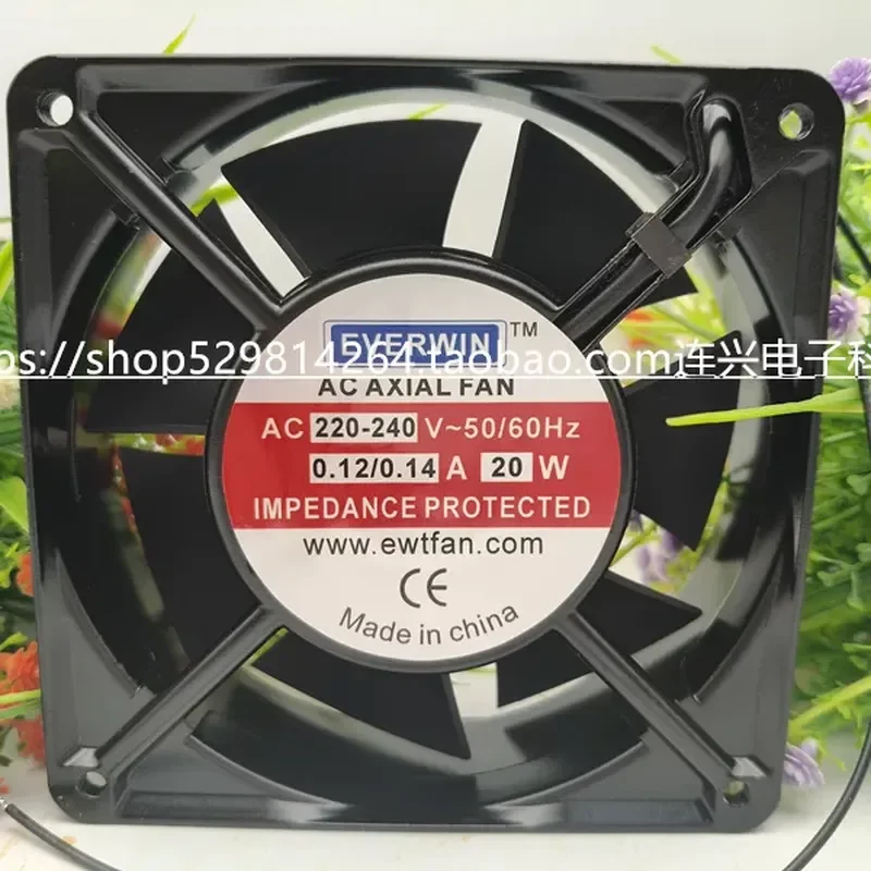 for EWT EW12038A2BH A2SH 12cm Chassis Cabinet Cooling Fan 220V 20W New