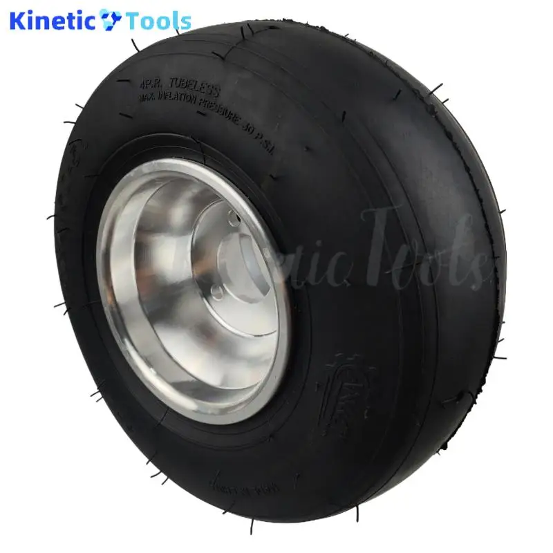 Go Kart Ruote da 5 pollici Accessori per auto da spiaggia Ruota da deriva 10X4.5-5 Pneumatico da kart + Mozzo autostradale Ruote anteriori