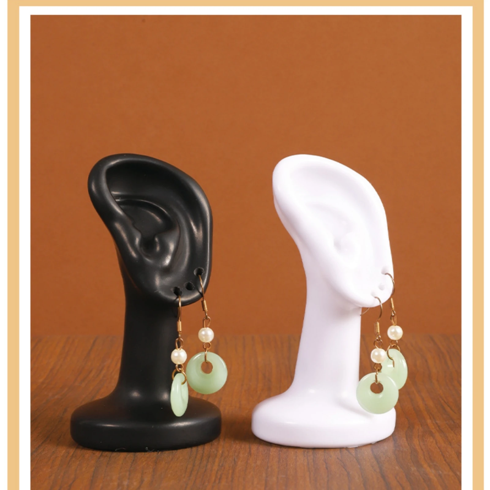

Human Ear Display Stand Realistic Ear Shaped Earring Stand Pedestal Base