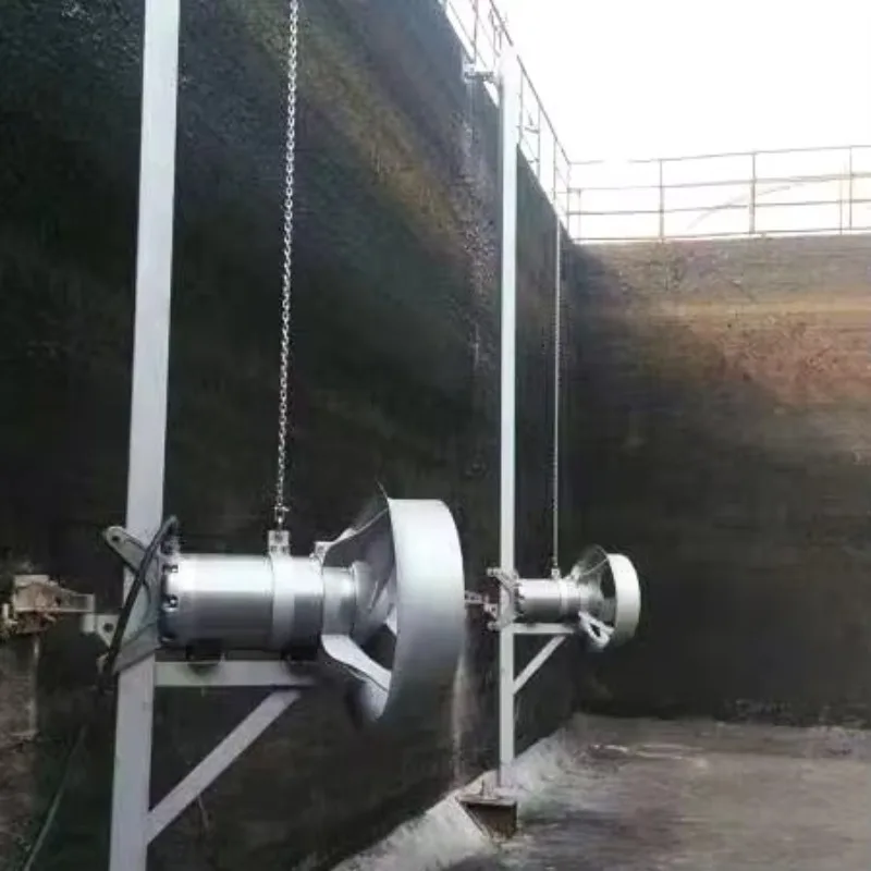 Improving Liquid Mixing Efficiency Submersible Horizontal Agitator Mixer Industrial Wastewater QJB