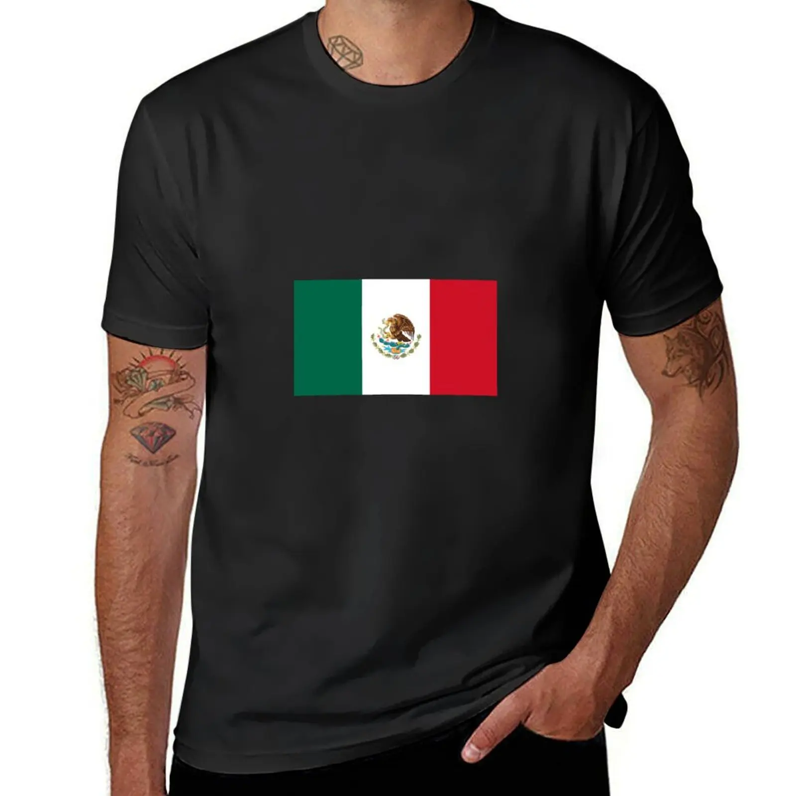 

Mexican flag T-Shirt new edition Short sleeve tee cute clothes mens funny t shirts