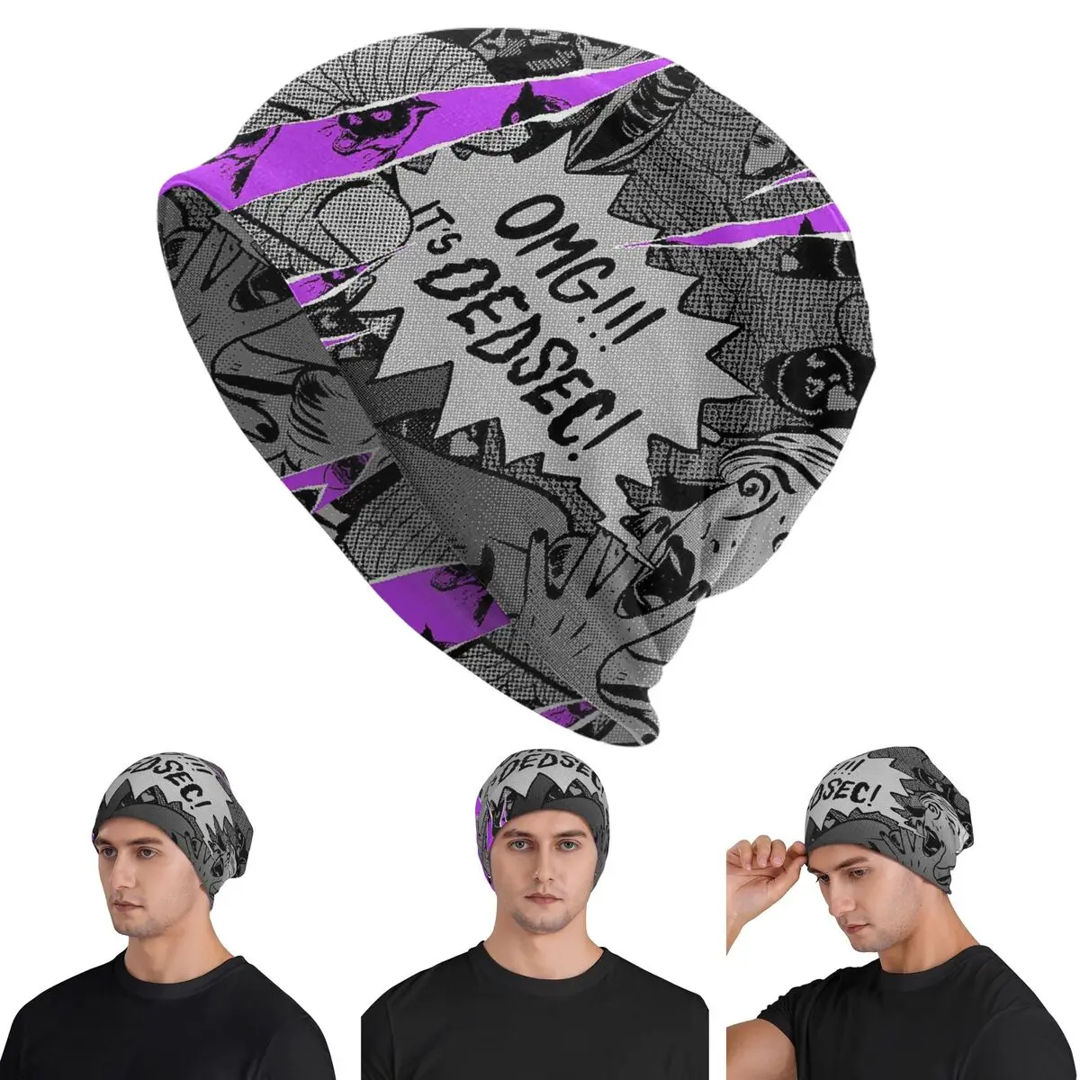 Watch Dogs 2 Marcus Hacking Game  Men Women Adult Beanies Caps Knitting Bonnet Hat Warm Hip Hop Autumn Winter  Skullies Hats