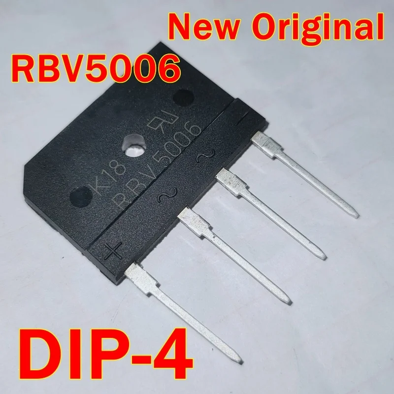 

1pcs to 100pcs RBV5006 DIP-4 New Original SILICON BRIDGE RECTIFIERS 50A 600V