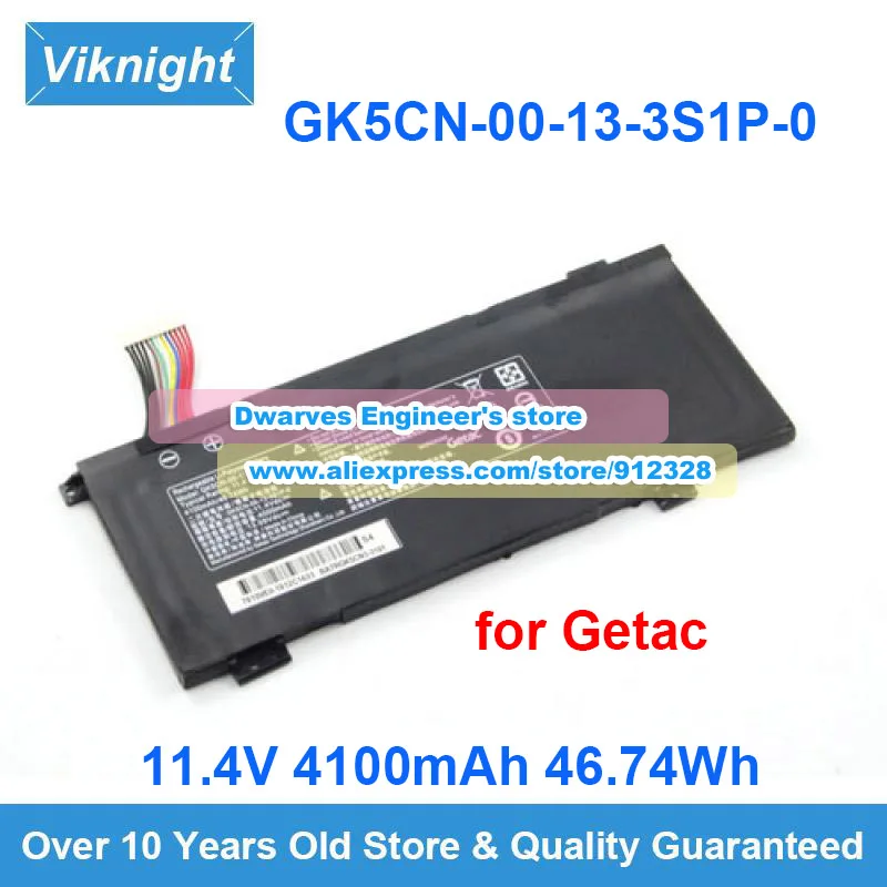 

Genuine GK5CN GK5CN-00-13-3S1P-0 11.4V Li-ion Battery GK5CN-00-B-3S1P-0 for Hasee Z7M-CT7GS Erazer X6805 Getac GK5CN4Z Battery