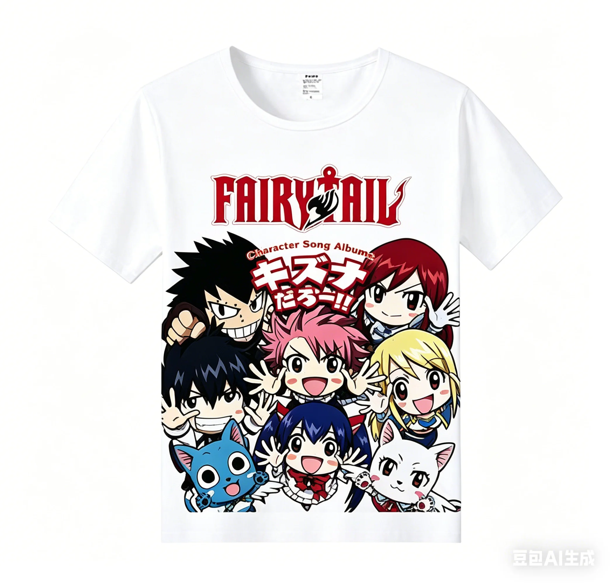 Fairy Tail Cotton T-shirt personality Clothes Oversized New Model Anime T-shirt Yearround clothing Retro Fashion high quality