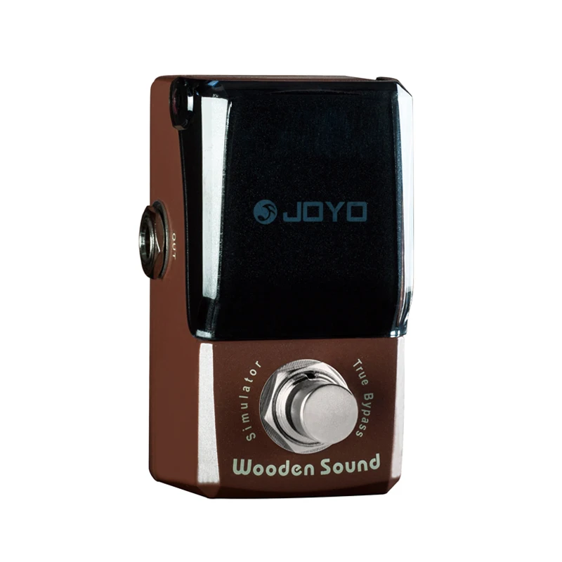 JOYO-Pedal de guitarra acústica de efecto de sonido de madera, JF-323 para guitarra eléctrica, simulador acústico, efecto Mini, tono de guitarra True Bypass