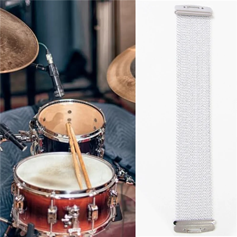 Y67A-10X Snare Wire Snare Drum Wire Strings Straps Snare Drum Accessories 20 Strands Steel For Snare Drums 14In