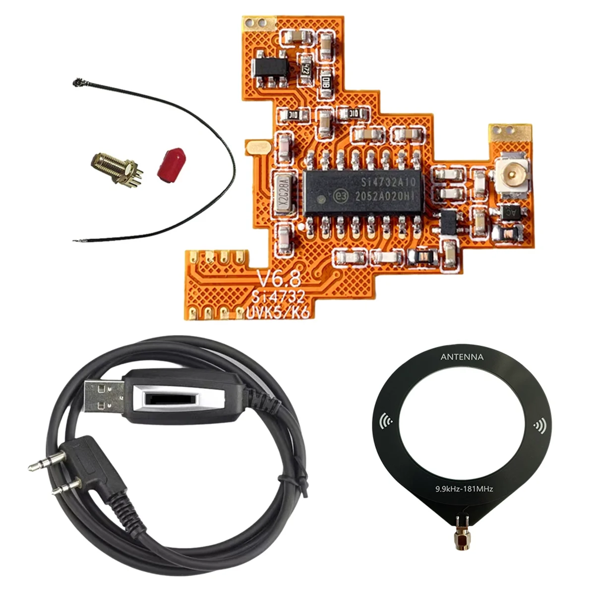 BISMZ SI4732 V6.8 FPC โมดูล + สาย USB + เสาอากาศสําหรับ Quansheng UVK5 K6 HF คลื่นสั้น Full Band/เดี่ยว Sideband แผนกต้อนรับ