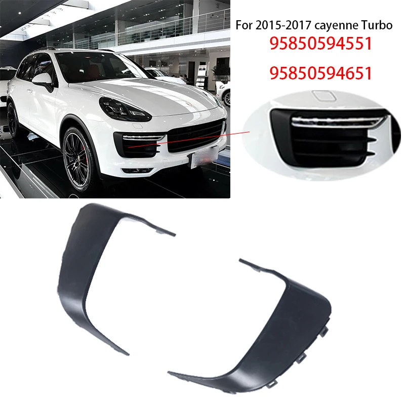 OE 95850594551G2X 95850594651G2X Front Bumper Border for Porsche 2015-2017 Cayenne Turbo 958.2