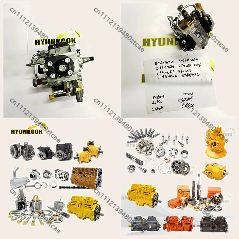 Excavator Engine Fuel Pump 8980915653 8-998091565-0 for ZX330-3 ZX350-3 JS330 CX330B CX300B CX330C