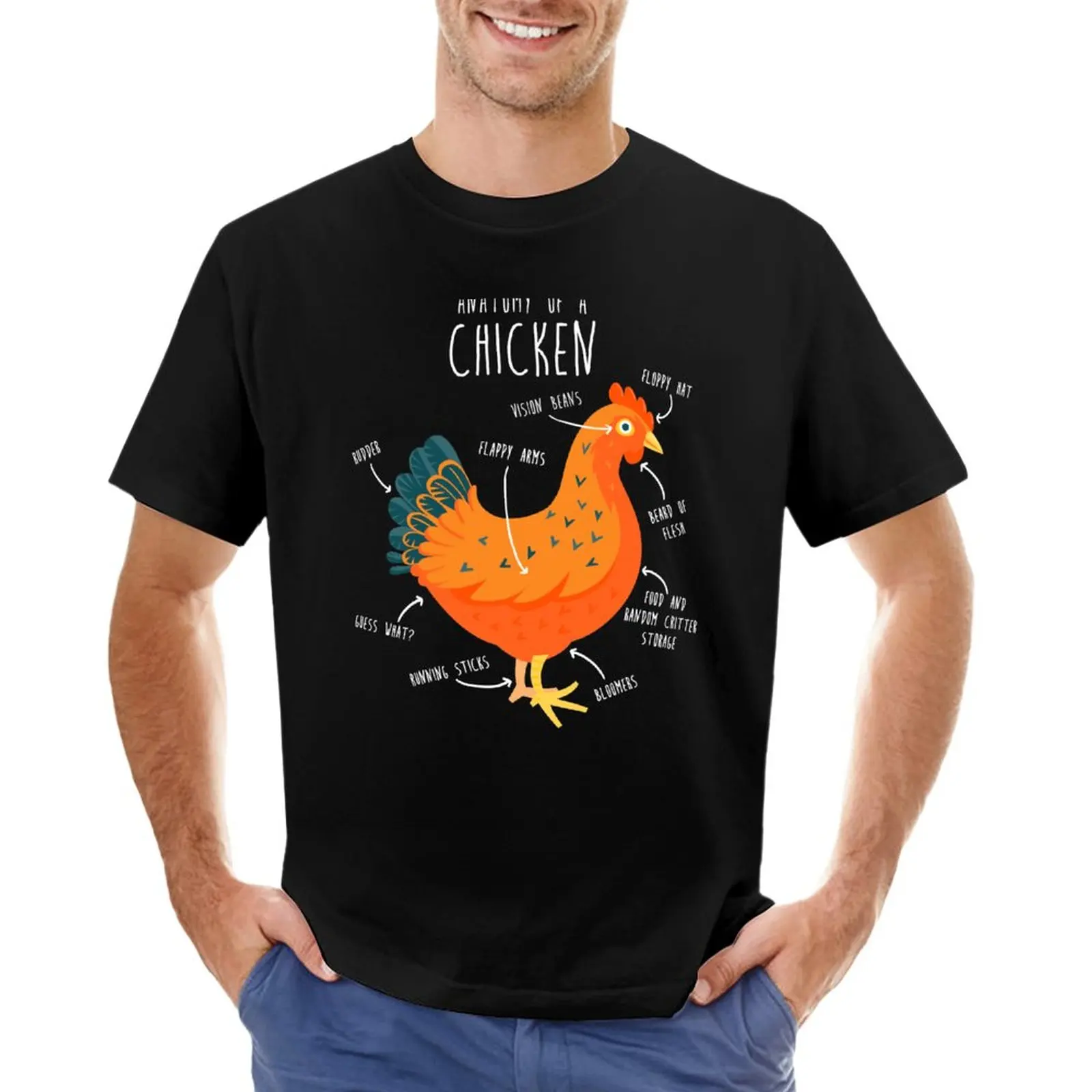 

Anatomy of a Chicken T-Shirt sublime t shirt Oversized t-shirt fitted t shirts for men