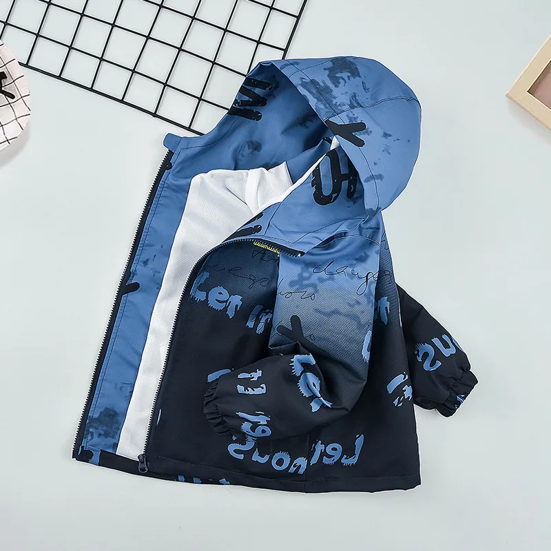

Новые весенне-осенние куртки для мальчиков, модные толстовки на молнии с буквенным принтом, толстовки для детей 4-12 лет, детская ветровка, верхняя одежда, пальто