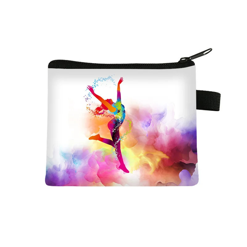 Coin Purse Original Dance‑print Headphone Case Lightweight Student Customized Wallets And Cardholders Card Wallet Custom Bag view 2