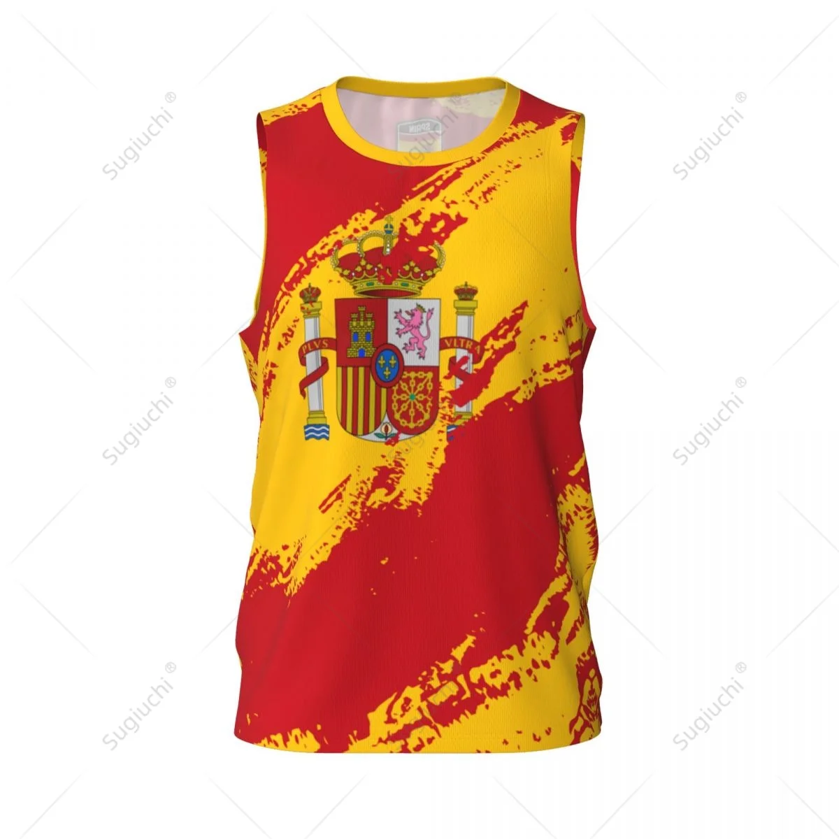 Men Basketball Sports Spain Flag Running Fitness Multifunction Jersey Sleeveless shirt Custom Name Nunber Exclusive