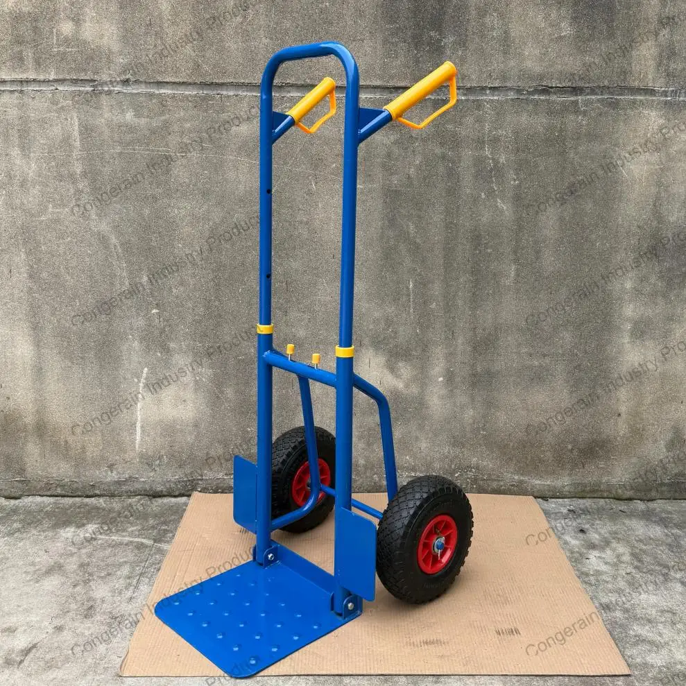 

Extensible Double-Wheel Heavy-Duty Steel Hand-Pulled Pallet Truck Shelf Uunit With Powder Coating, Industrial Shopping Equipment