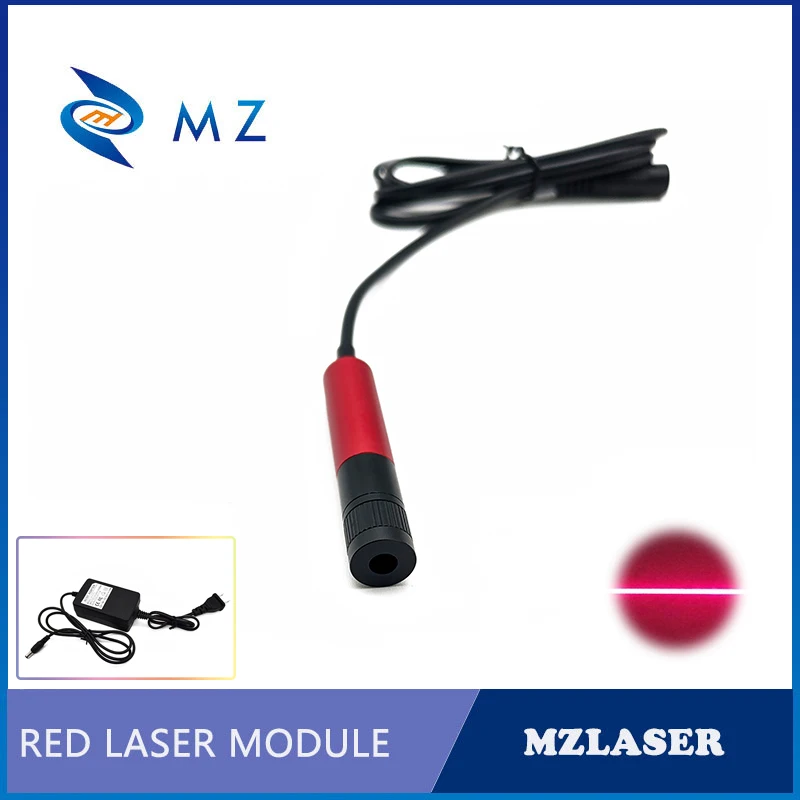 Imagem -03 - Linha Vermelha do Módulo do Laser com Foco Ajustável D12 mm 635nm 20mw Lente de Vidro de Alta Qualidade Apc Drive tipo Circuito cw Modelo com Adaptador