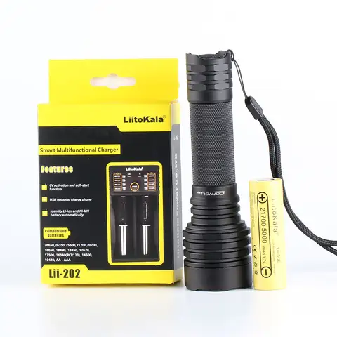 Nero M21A SST40 con batteria 21700 e caricabatterie lii-202