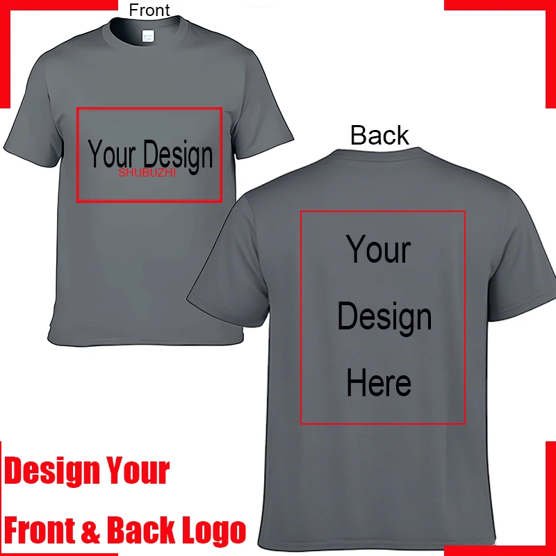 Men's Personalized Cotton T-shirt Custom Text Name Tsihrts Add Your Own Message Fashion men tshirt bigger size 4XL 5XL, image 9