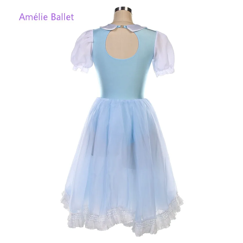 23147 Sky Blue Spandex Bodice with Layers Soft Tulle Tutu Skirt Girls & Women Stage Performance Dance Dresses