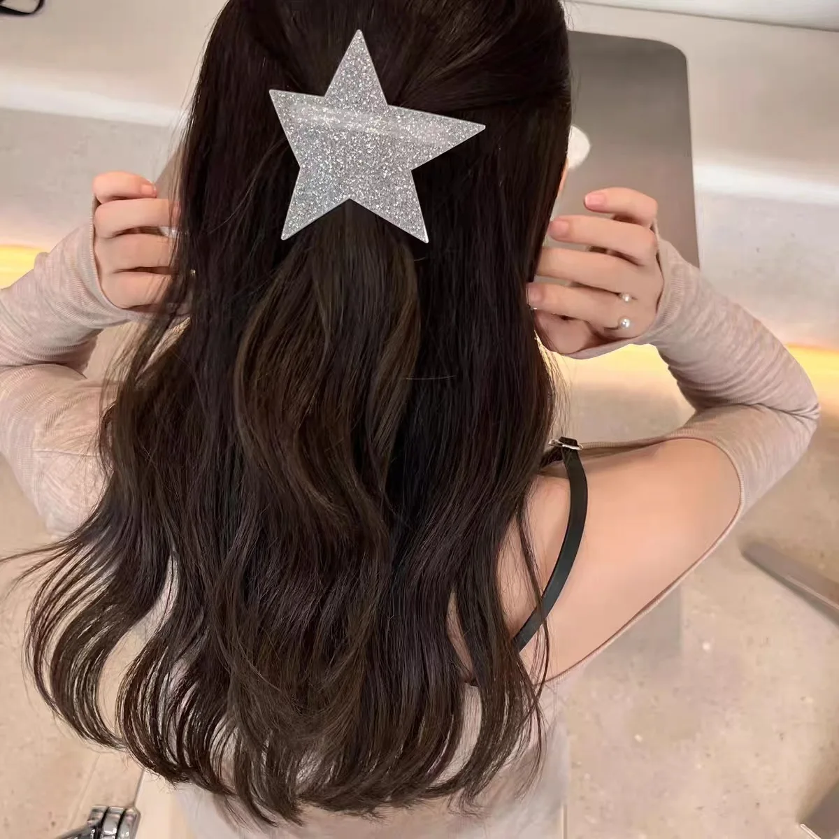 1 pz nuova ragazza calda fermaglio per capelli irregolare stella clip a molla femminile testa posteriore testa frangia tornante accessori per capelli