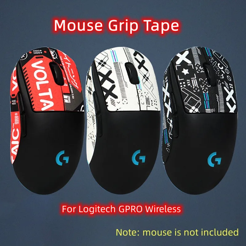 Mouse Grip Tape Lizard Skin Non Slip Sticker Suck Sweat For Logitech GPRO Wireless Gaming Mouse Sweat Absorption  Anti-slip Tape