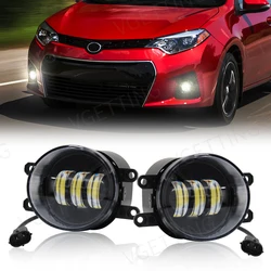 Car Fog Lamp Assembly For Toyota Corolla Camry Yaris RAV4 4Runner Prius Highlander 2011 2012 2013 Headlight White LED Lens 12V