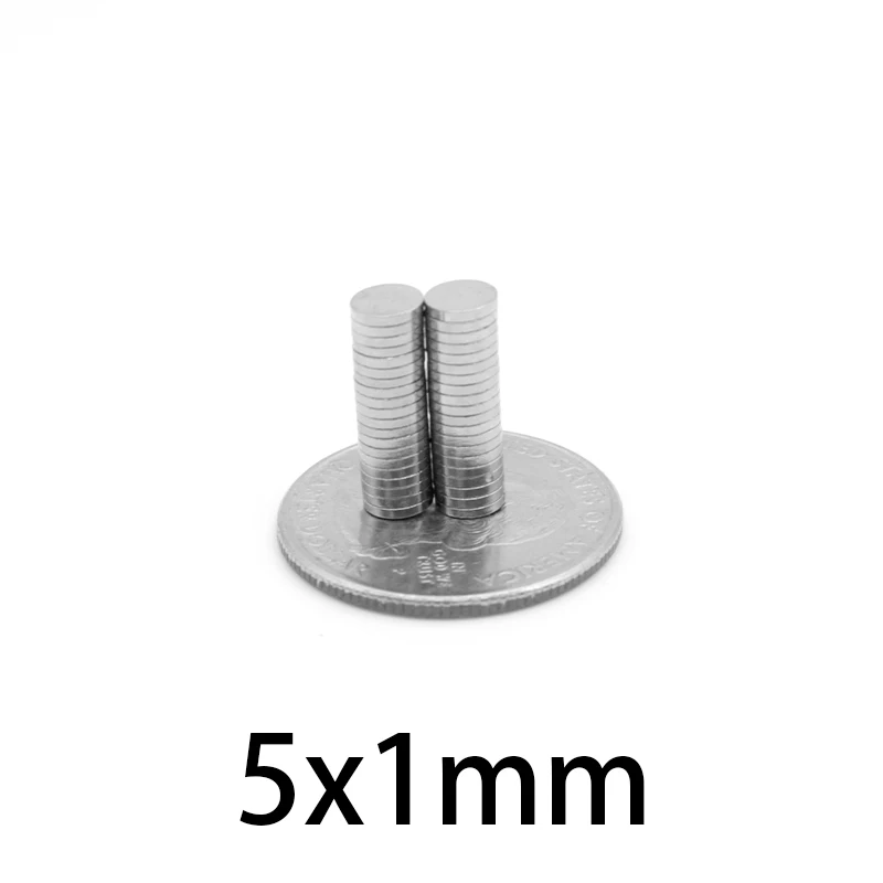 5x1mm Mini Small Circular Magnets For Home Refrigerators, Offices DIY 5*1