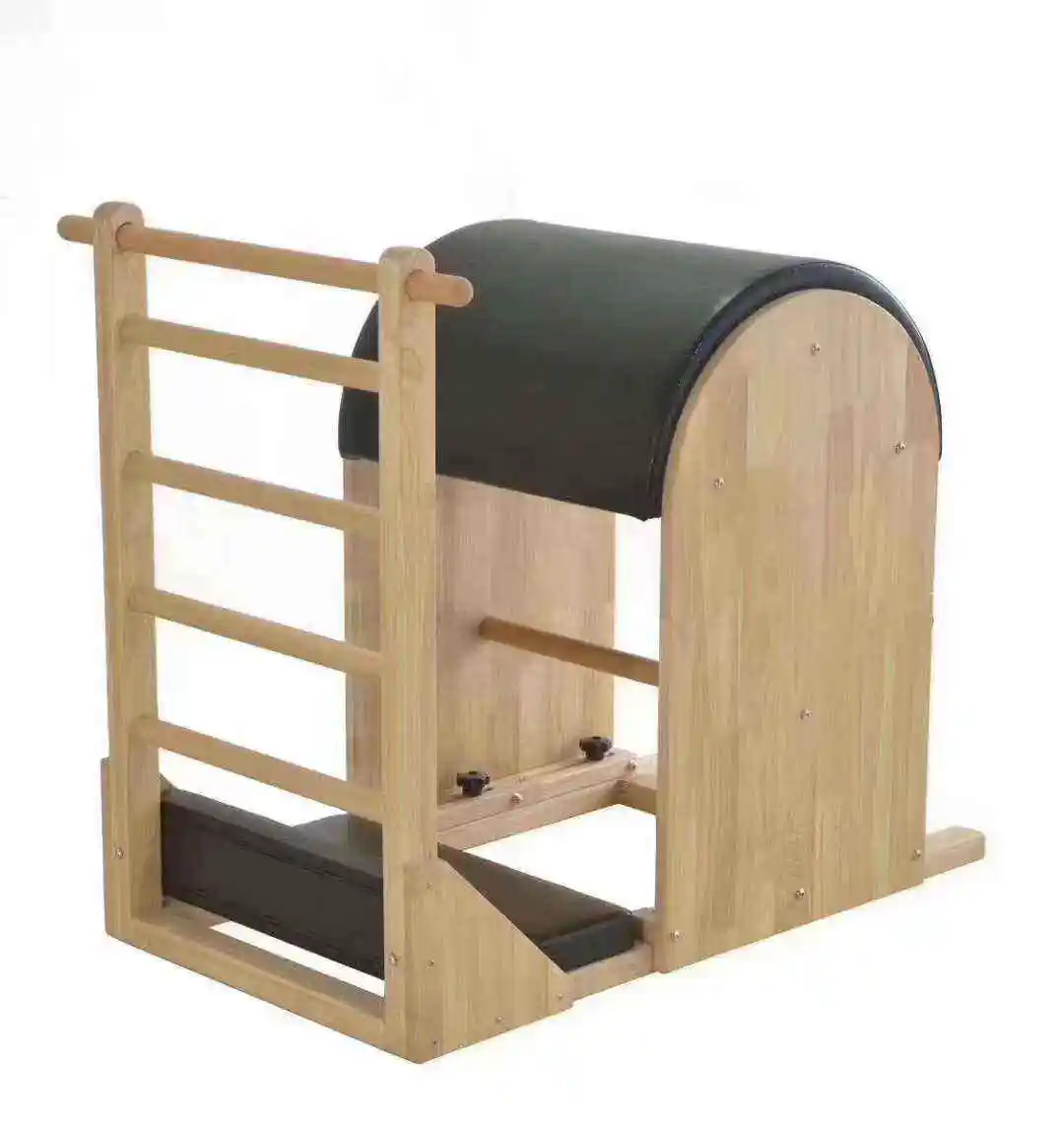 Oak Wood gym fitnessYogo Studio equipment wooden bucket trainer Yoga Pilates Ladder Barrel