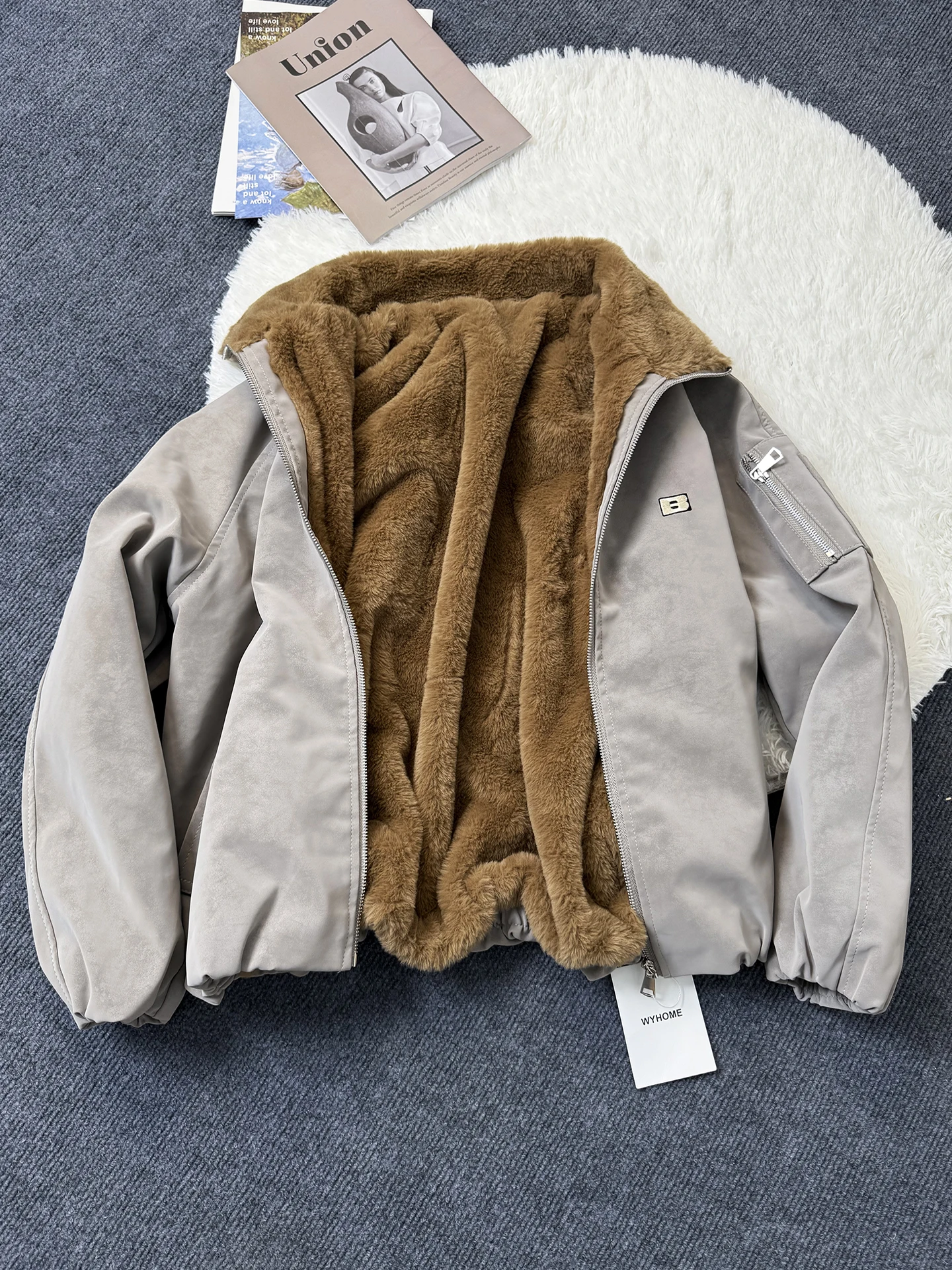 

Мужская зимняя куртка из искусственной кожи в американском стиле, утепленная хлопковая подкладкой, с высококачественным флисом и вельветом из овечьей шерсти