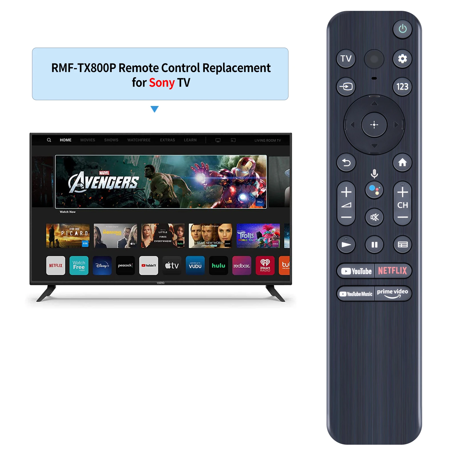 RMF-TX800P Remote Control with bluetooth and Voice function is Used For Sony 4K HD TV 73K X80K X90K X85K X95K