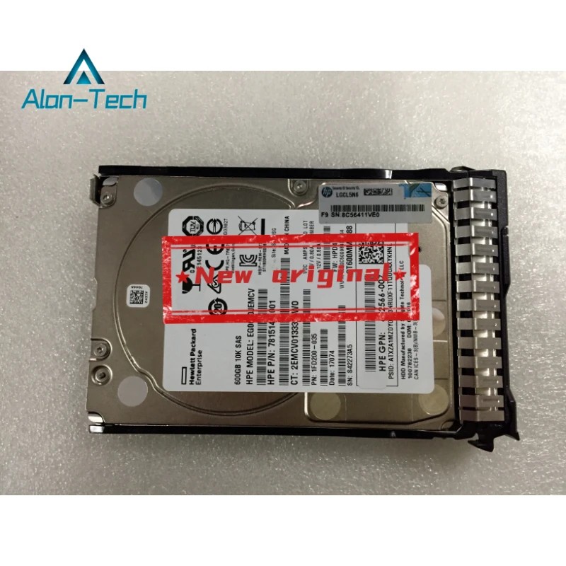 H-P-E 653957-001 600GB 10K SAS 2.5 Inch 652583-B21 G9 G8 Hard Disk