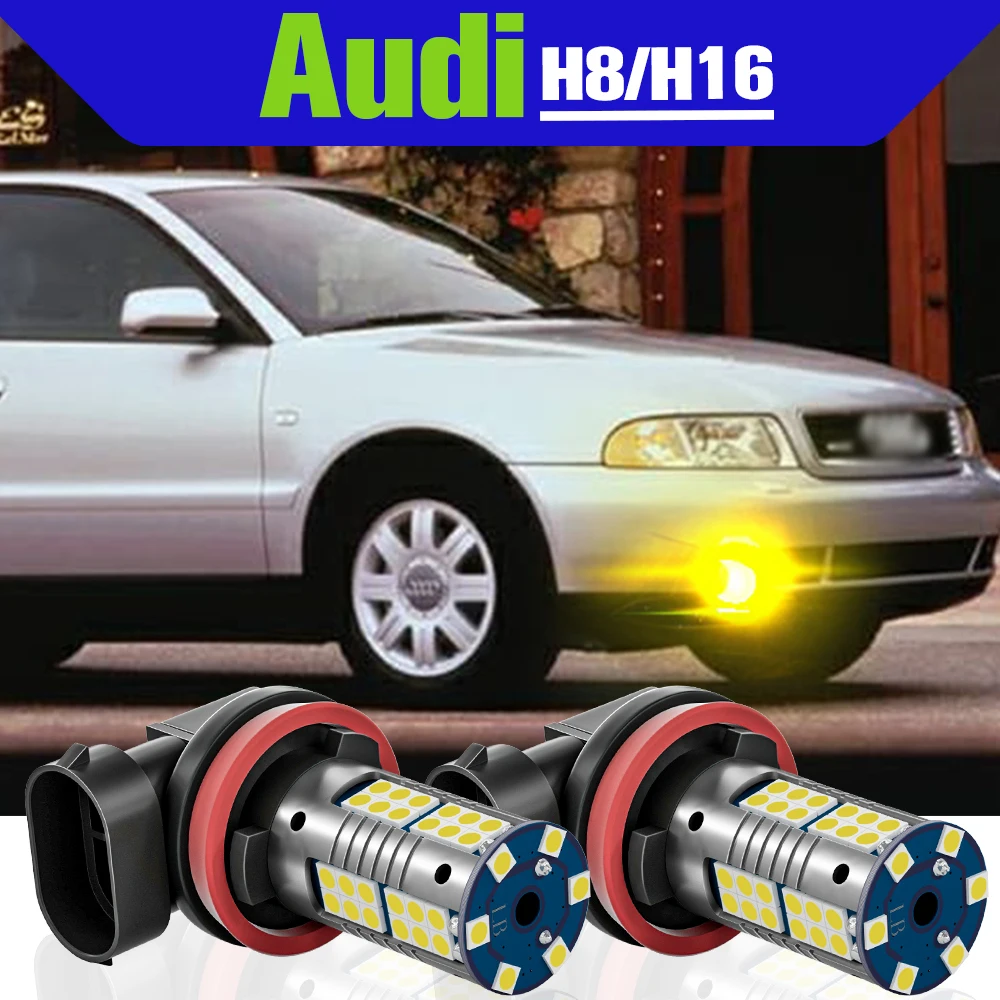 

Fog Light Accessories 2x LED H8 Lamp For Audi A4 B8 2013-2016 S4 A3 8V 2015-2017 A5 2011-2017