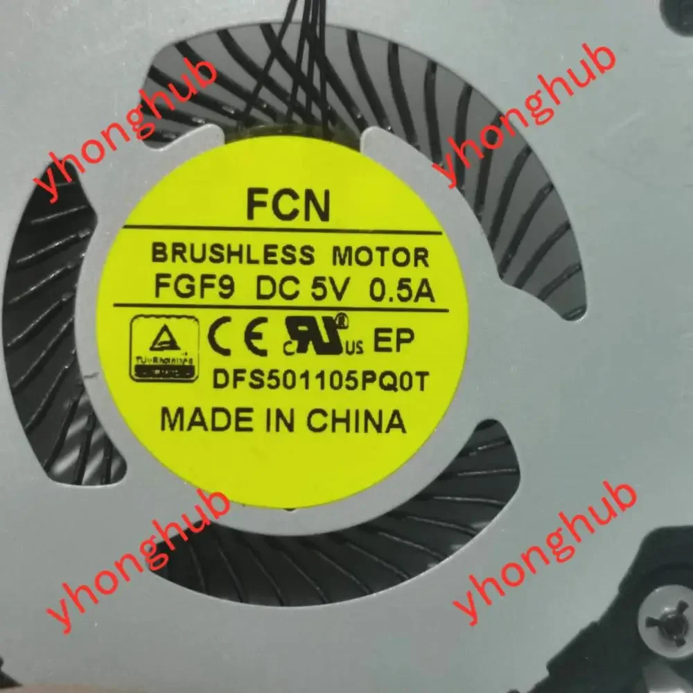 

Studio G3 DFS501105PQ0T FGF9 FGFA DC 5V 0.5A 4-wire Server Cooling Fan